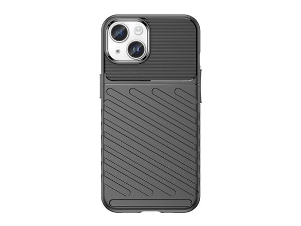 Armerat iPhone 15 Plus Thunder-skal - svart