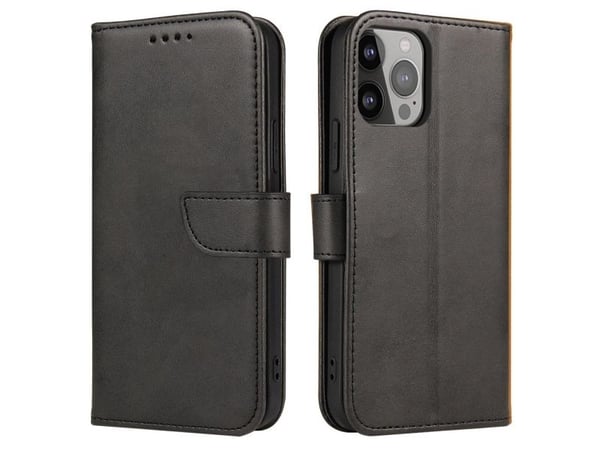 Hurtel Etui portfel med klapką podstawką til iPhone 15 Plus Magnet Deksel - sortering