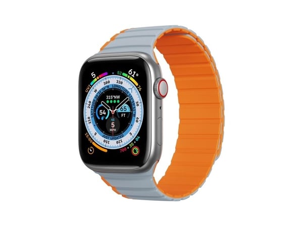DUXDUCIS magnetiskt armband Dux Ducis Strap (LD Version) Apple Watch 4/5/6/7/SE/8 40/41 mm grå-orange
