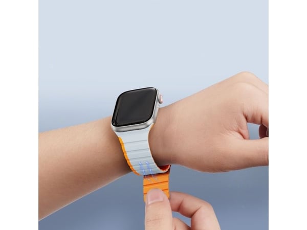 DUXDUCIS magnetiskt armband Dux Ducis Strap (LD Version) Apple Watch 4/5/6/7/SE/8 40/41 mm grå-orange