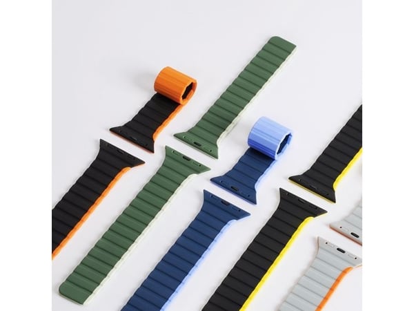 DUXDUCIS magnetiskt armband Dux Ducis Strap (LD Version) Apple Watch 4/5/6/7/SE/8 40/41mm svart/gul
