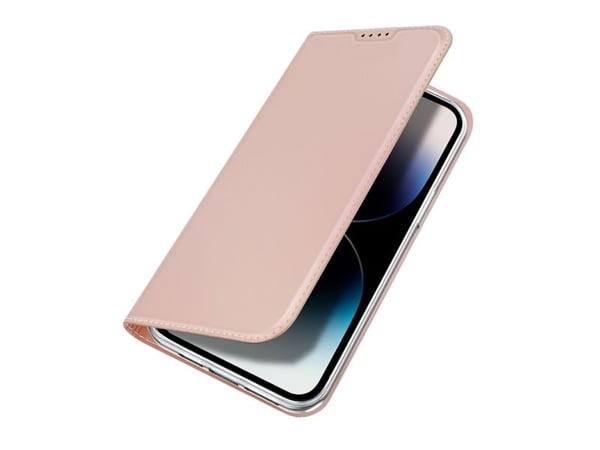 Dux Ducis-deksel til iPhone 15 Pro Max, deksel med klaff og lommebok Dux Ducis Skin Pro - rosa