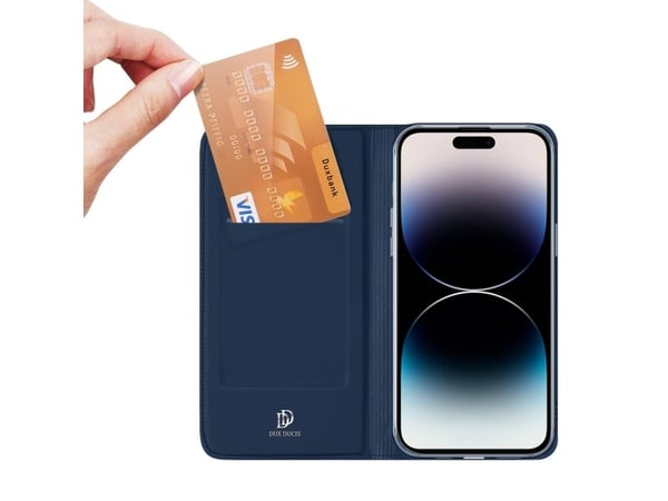 Dux Ducis Skin Pro lommeboketui til iPhone 15 Pro Max - blå