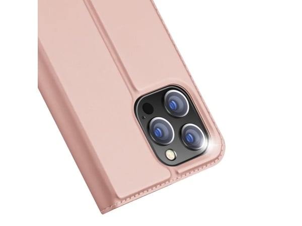 Dux Ducis-deksel til iPhone 15 Pro-deksel med klaff og lommebok Dux Ducis Skin Pro - rosa