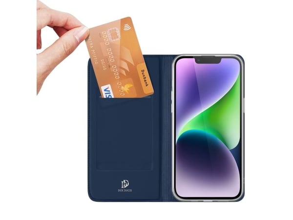 Dux Ducis Skin Pro lommebokdeksel til iPhone 15 Plus - blå