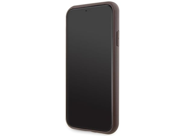 Guess GUHCN61P4SNW iPhone 11 / XR hårt skal brun/brun 4G-ränder