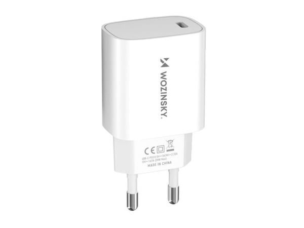 Wozinsky nettlader WGWCCW 20W USB-C - hvit
