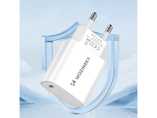 Wozinsky nettlader WGWCCW 20W USB-C - hvit