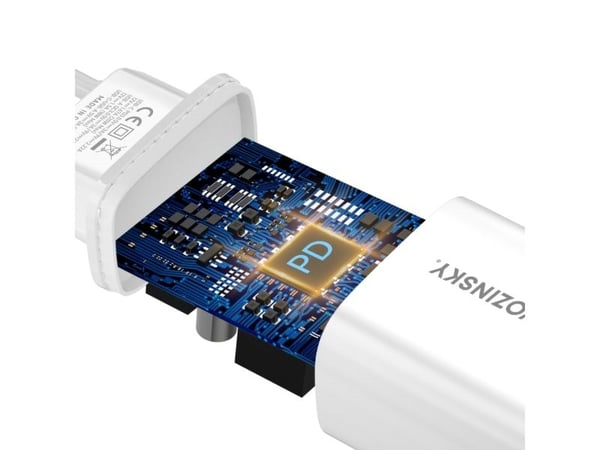 Wozinsky nettlader WGWCW USB-A USB-C 20W - hvit
