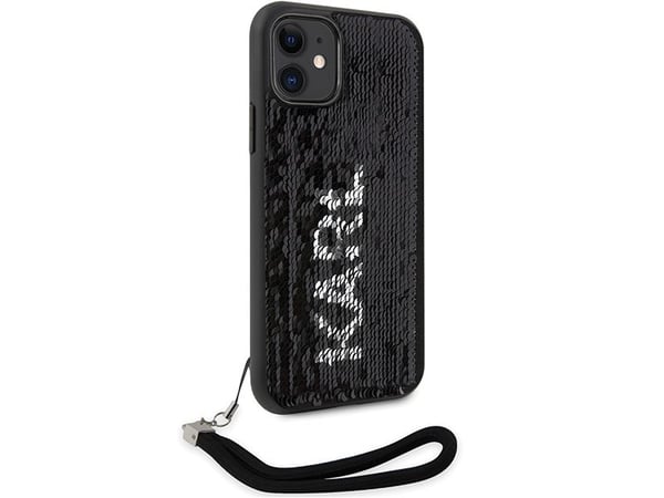 Karl Lagerfeld KLHCN61PSQRKS iPhone 11 / Xr 6.1" silver/silver hardcase Paljetter Sladd