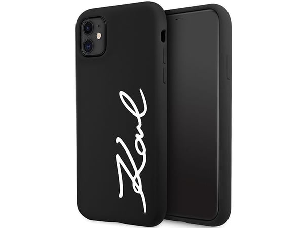 Karl Lagerfeld KLHCN61SKSVGK iPhone 11 / Xr 6.1" black/black hardcase Silicone Signature