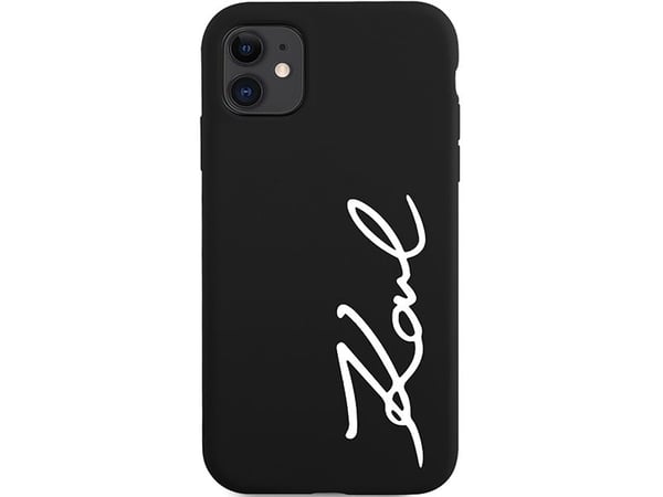 Karl Lagerfeld KLHCN61SKSVGK iPhone 11 / Xr 6.1" black/black hardcase Silicone Signature