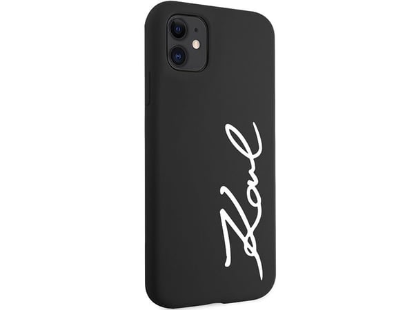Karl Lagerfeld KLHCN61SKSVGK iPhone 11 / Xr 6.1" black/black hardcase Silicone Signature