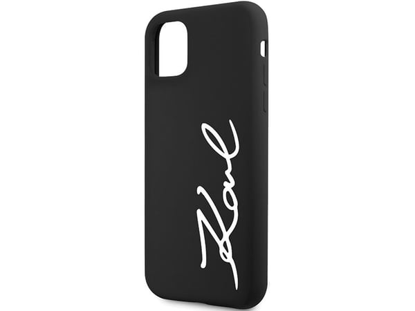 Karl Lagerfeld KLHCN61SKSVGK iPhone 11 / Xr 6.1" black/black hardcase Silicone Signature