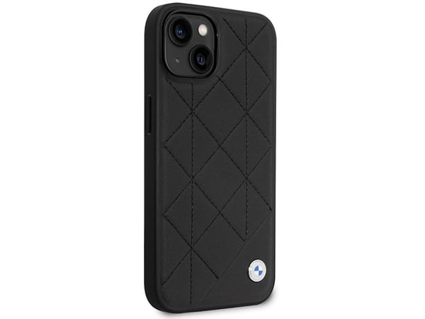 BMW BMHCP14S22RQDK etui til iPhone 14 6,1" sort/sort quiltet skinn