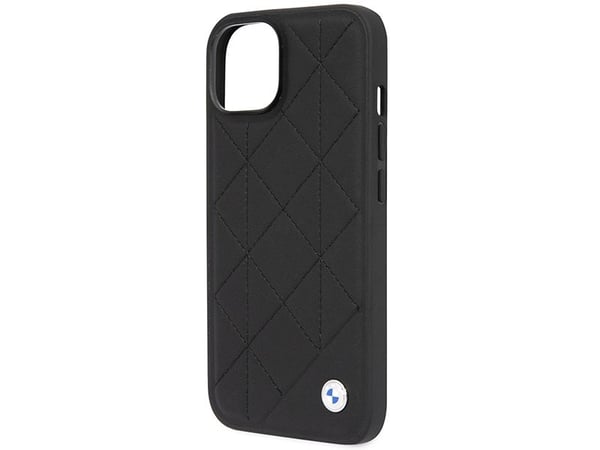 BMW BMHCP14S22RQDK etui til iPhone 14 6,1" sort/sort quiltet skinn