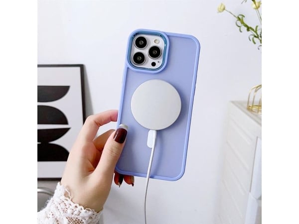 Magneettinen kotelo MagSafe Color Matta Kotelo iPhone 15 Pro Max - lajitella - laji