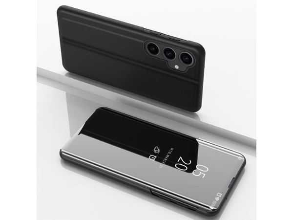 Hard flip-deksel til Samsung Galaxy S23 FE Clear View - svart