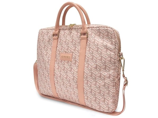 Guess bag Laptopveske 16 tommer GCube Stripes GUCB15HGCFSEP rosa