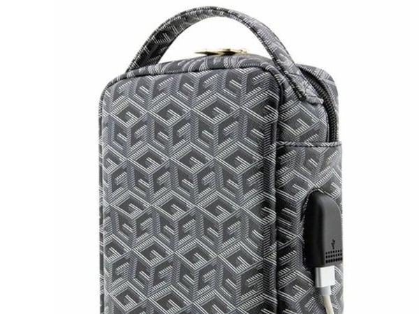 Guess veske GUHBHGCFSEK organizer svart/svart GCUBE STRIPE