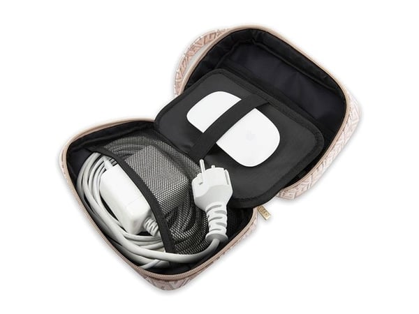Guess GCube Stripe Travel universal bag - organizer för tillbehör (rosa)