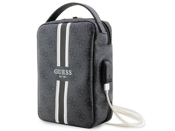 Guess veske GUHBP4RPSK organizer - svart/svart, 4G trykte striper
