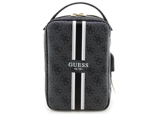 Guess veske GUHBP4RPSK organizer - svart/svart, 4G trykte striper