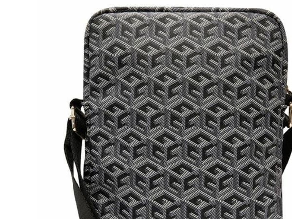 Guess Bag GUTB10HGCFSEK 10" svart/svart GCube Stripe - nettbrettveske