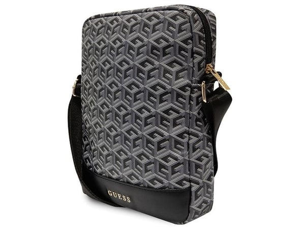 Guess Bag GUTB10HGCFSEK 10" svart/svart GCube Stripe - nettbrettveske