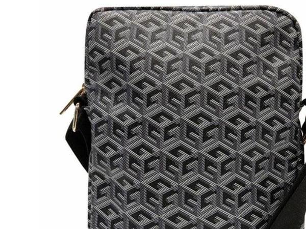 Guess Bag GUTB10HGCFSEK 10" svart/svart GCube Stripe - nettbrettveske