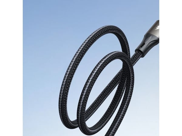 Joyroom Cable Light-Speed Series USB-A - USB-C rask overføring 100W 1,2m svart Kabel Light-Speed Series USB-A - USB-C hurtigoverføring 100W 1,2m svart