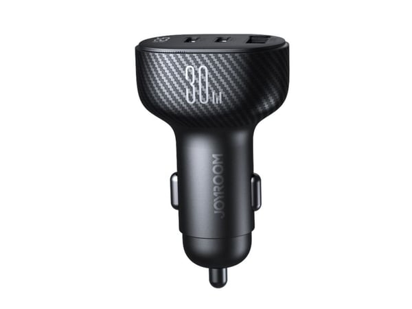 Joyroom billader Joyroom JR-CCD04 30W 2x USB-C/USB-A med skjerm - svart