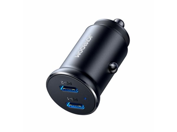 Joyroom JR-CCN06 30W 2x USB-C mini billader metall - svart