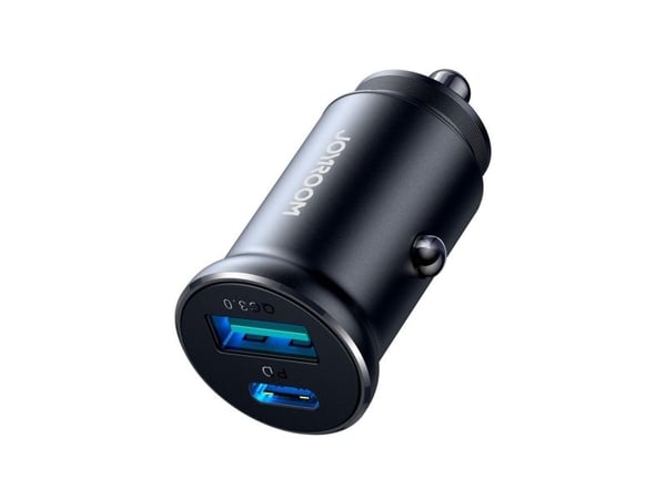 Joyroom Mini bil­lader JR-CCN05 30W, USB-A til USB-C - svart