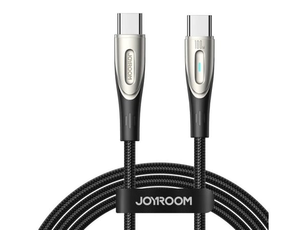 Joyroom Star-Light Series SA27-CC5 USB-C til USB-C-kabel 100W 1,2 m - svart