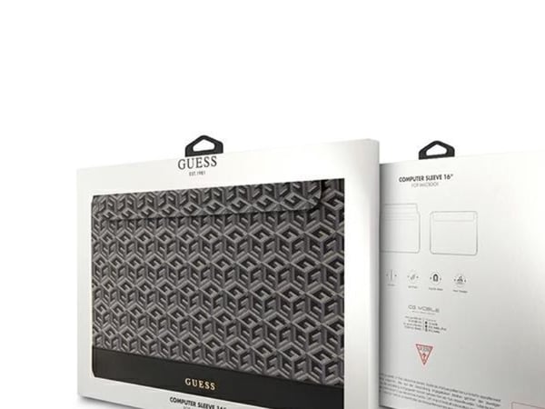Guess GCube Stripes-etui for 16\" laptop - svart