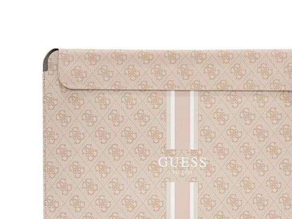 Guess-etuiet Guess Sleeve GUCS16P4RPSP 16" rosa/pink 4G printed stripes