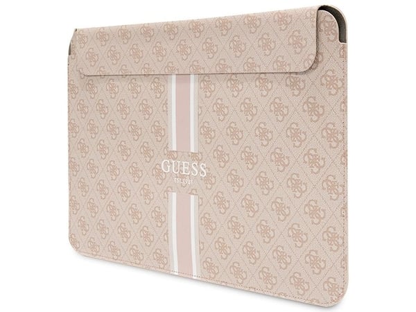 Guess-etuiet Guess Sleeve GUCS16P4RPSP 16" rosa/pink 4G printed stripes