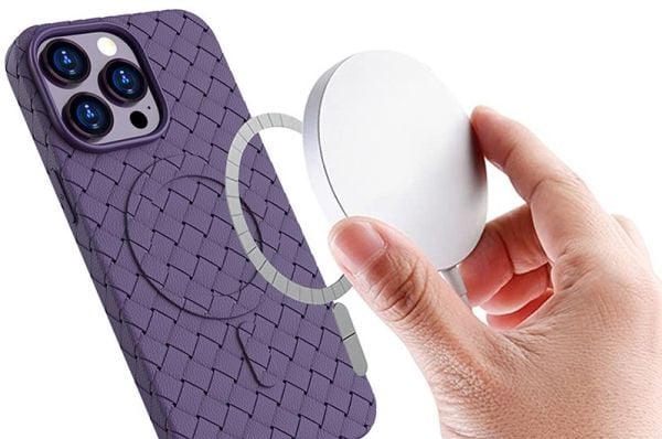 MagSafe Woven -kotelo iPhone 15:lle - violetti