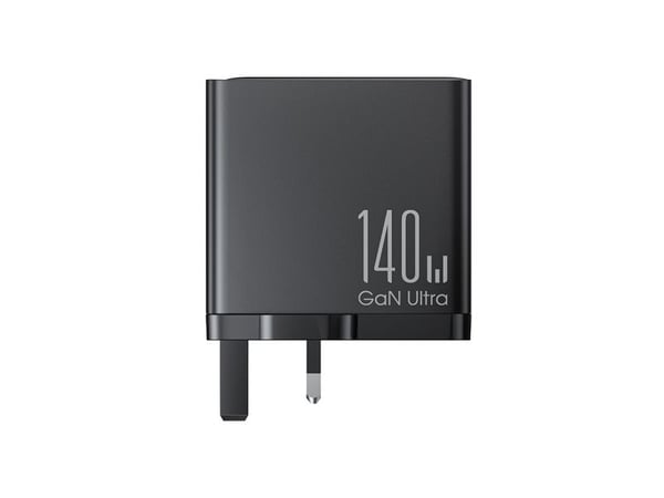 Veggladere Joyroom JR-TCG05UK 140W 5A 1x USB-A - 3x USB-C med USB-C-kabel UK svart
