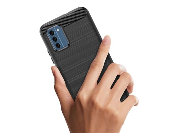 Karbon-etui i silikon til Nokia C300 - svart