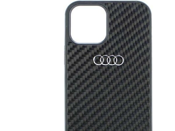 Audi karbonfiber harddeksel til iPhone 11 / Xr 6.1" - svart/sort AU-TPUPCIP11-R8/D2-BK