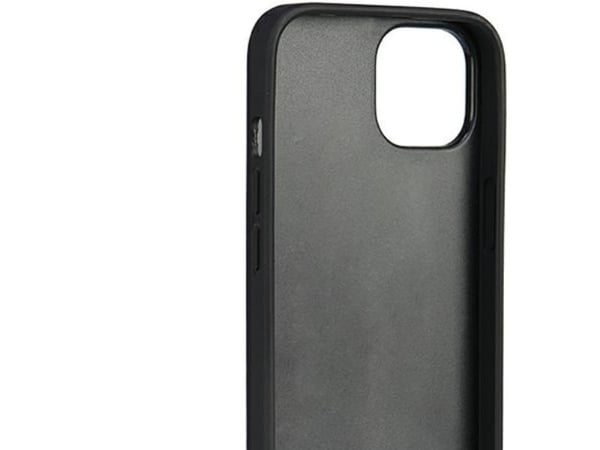 Audi ekte skinn hardcase til iPhone 12/12 Pro 6.1" - svart/svart (AU-TPUPCIP12P-Q8/D1-BK)