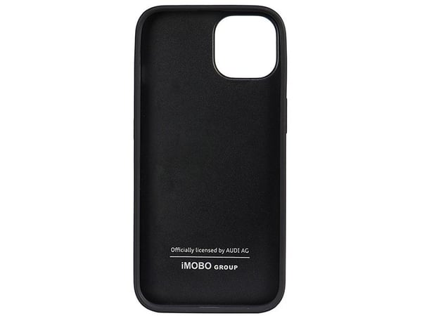 Audi ekte lær iPhone 14 6.1" svart/svart hardcase AU-TPUPPCIP14-Q8/D1-BK