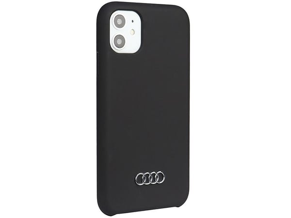 Audi silikondeksel til iPhone 12/12 Pro 6,1" sort/sort hardcase AU-LSRIP12P-Q3/D1-BK