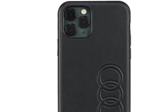 Audi syntetisk lær iPhone 11 Pro 5,8" svart/sort hardcase AU-TPUPPCIP11-TT/D1-BK