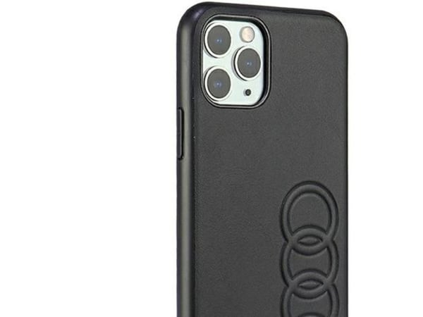 Audi syntetisk lær iPhone 11 Pro 5,8" svart/sort hardcase AU-TPUPPCIP11-TT/D1-BK