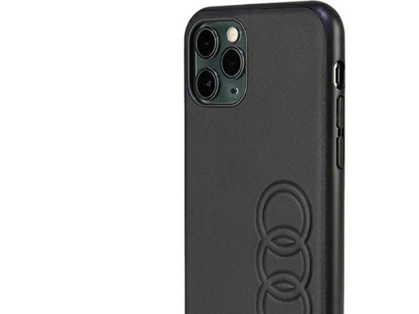Audi syntetisk lær iPhone 11 Pro 5,8" svart/sort hardcase AU-TPUPPCIP11-TT/D1-BK