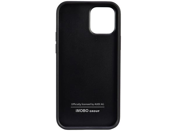 Audi kunstlær iPhone 12/12 Pro 6,1\" svart/svart hardt etui AU-TPUPCIP12P-TT/D1-BK