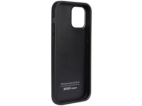 Audi kunstlær iPhone 12/12 Pro 6,1\" svart/svart hardt etui AU-TPUPCIP12P-TT/D1-BK